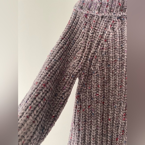 525 America Chenille Cowl Neck Multicolor Chunky Knit Sweater - Picture 3 of 4